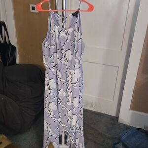 Lane Bryant Light Purple and Black Strappy Top